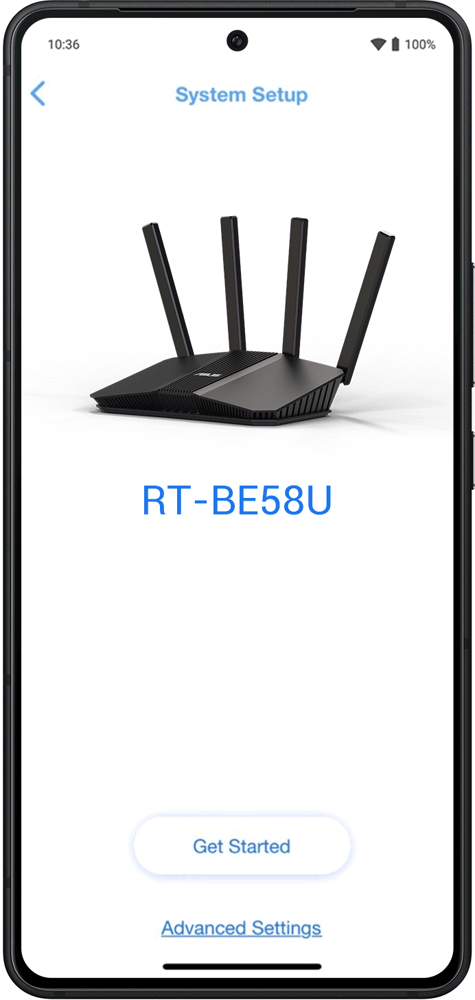Maršrutizatorius ASUS RT-BE58U WiFi 7, BE3600, iki 3600 Mb/s, 2,5 GbE, AiMesh, MLO, 4 antenos aprašymas - Prekės nuotrauka