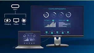 Monitorius Philips 27E1N1600AE/00 27'' 16:9 | 2560x1440 | 350 cd/m2/4 ms / HDMI DP USB Audio out aprašymas - Prekės nuotrauka