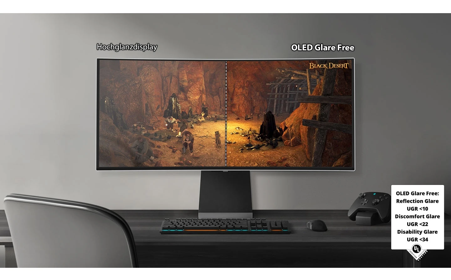 Žaidimų monitorius 49 colių „Odyssey OLED G9“ (G95SD) DQHD 240 Hz (LS49DG954SUXEN) aprašymas - Prekės nuotrauka