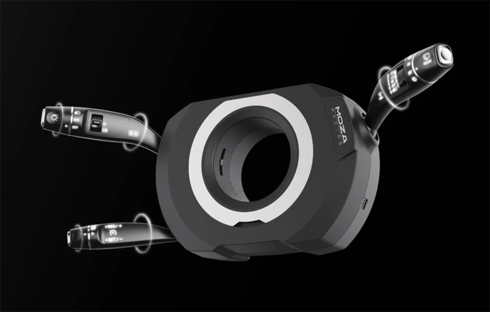 Moza Racing RS065 (PC) Daugiafunkcinės valdymo svirtelės – posūkiams ir valytuvams aprašymas - Prekės nuotrauka