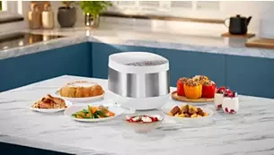 Daugiafunkcis puodas Philips All-in-One Cooker HD4713/40, 5 l, Baltas aprašymas - Prekės nuotrauka