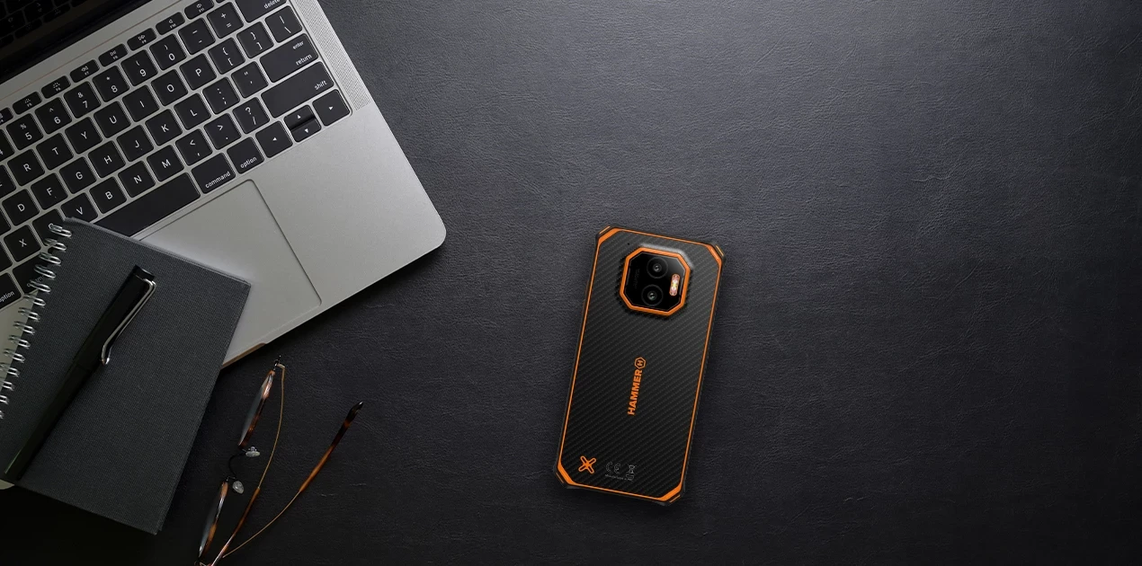 Išmanusis telefonas MyPhone Hammer Energy X2 5G, 6/128GB, oranžinis aprašymas - Prekės nuotrauka