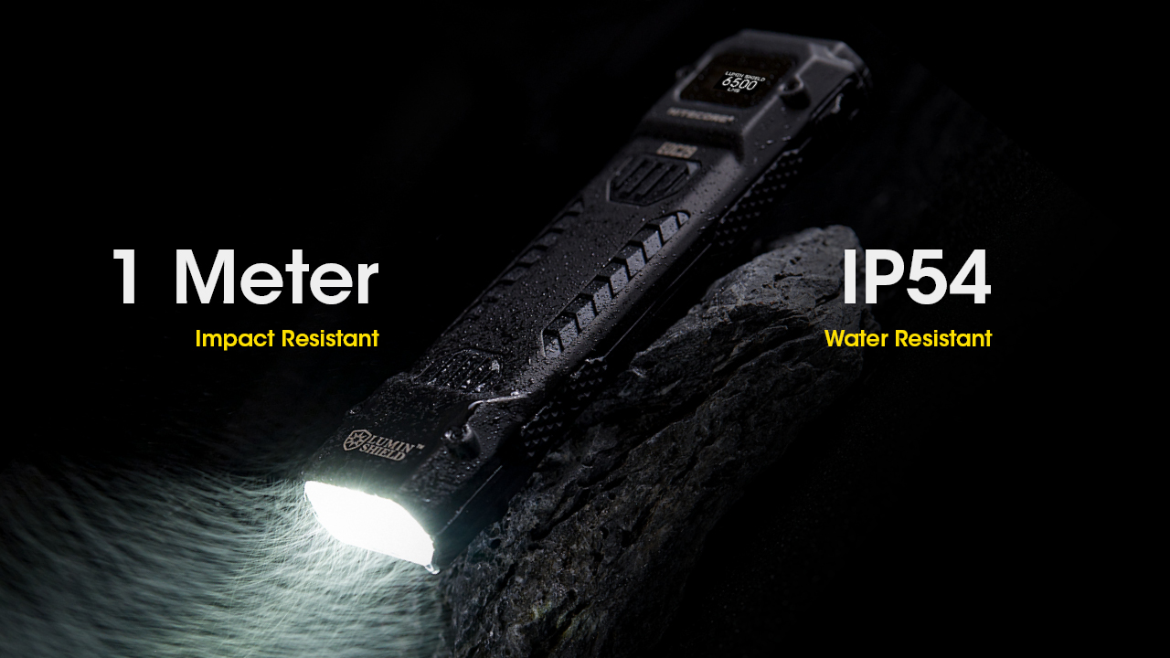 Nitecore EDC29 Žibintuvėlis, 6500 lm, iki 400 m, OLED ekranas, 2500 mAh, USB-C, IP54 aprašymas - Prekės nuotrauka