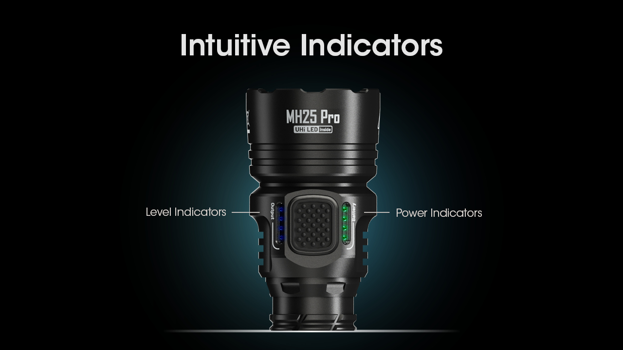Nitecore MH25 Pro Žibintuvėlis, 3300 lm, iki 705 m, 5300 mAh, USB-C, IP68 aprašymas - Prekės nuotrauka