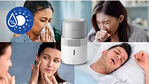 Oro drėkintuvas Philips HU5710/00, Baltas aprašymas - Prekės nuotrauka