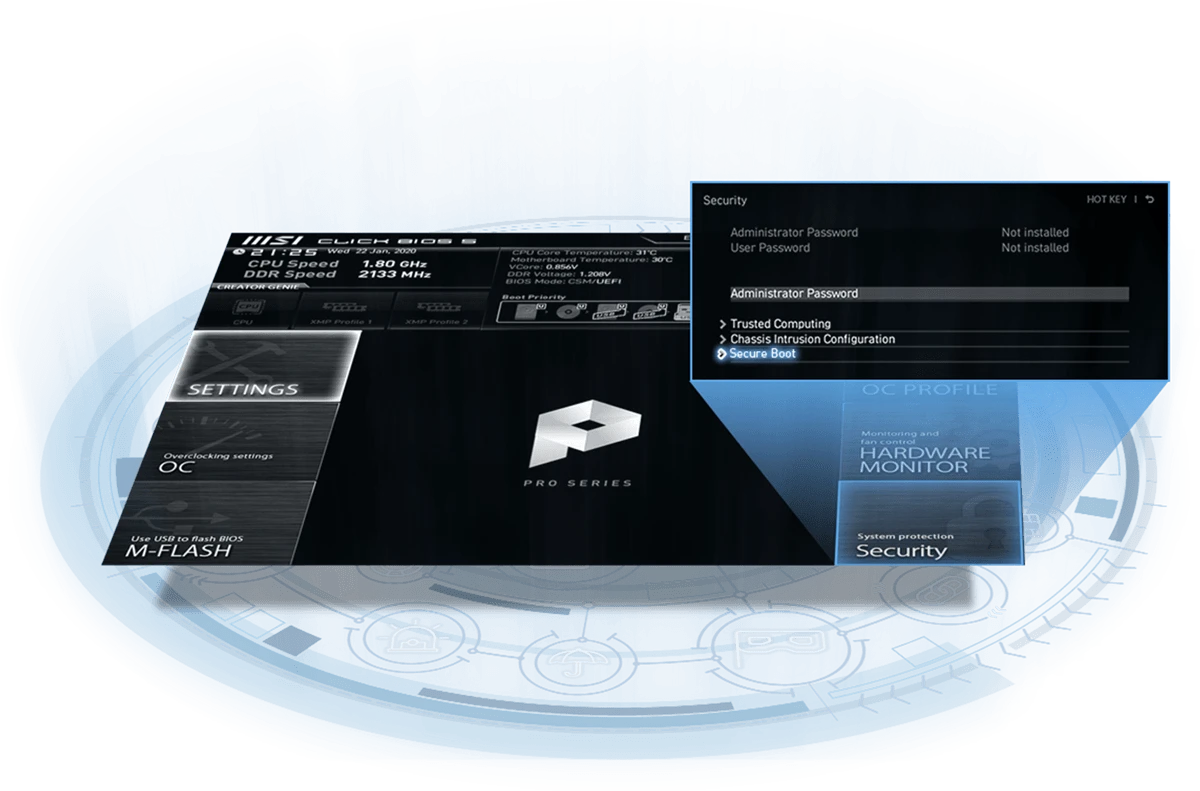 Pagrindinė plokštė MSI | PRO B650M-P aprašymas - Prekės nuotrauka