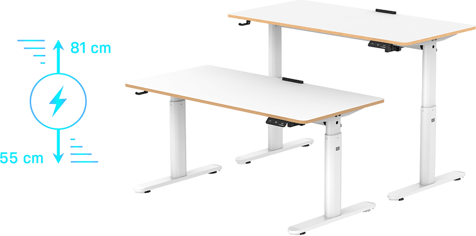 Darbo stalas Ultradesk PULSAR, juodos spalvos aprašymas - Prekės nuotrauka