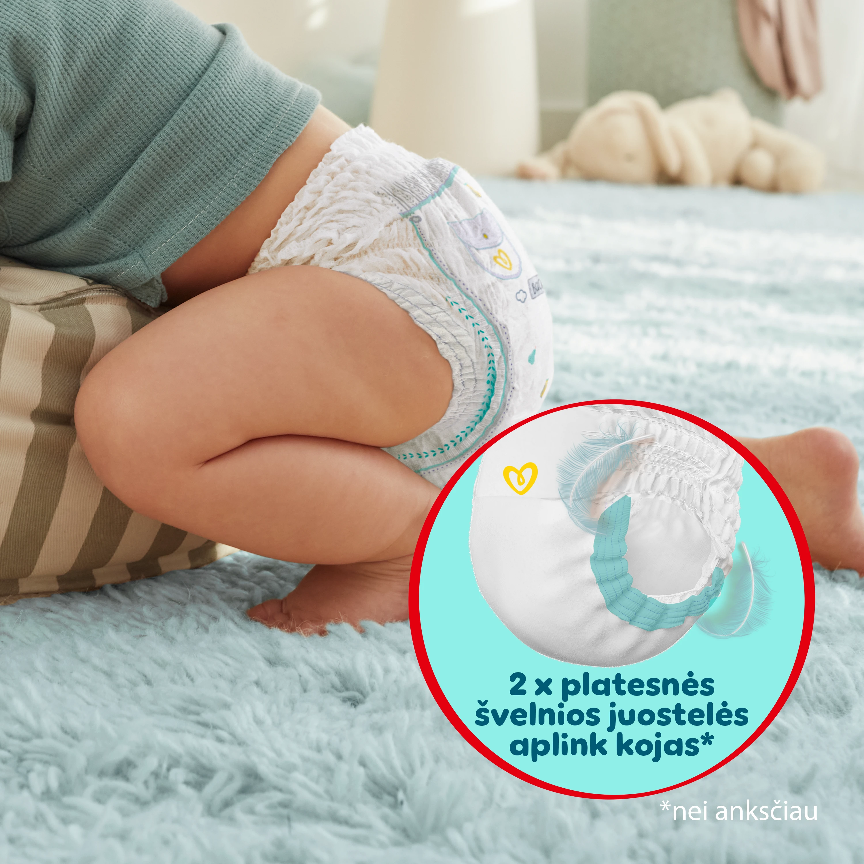 Pampers Premium Care sauskelnės-kelnaitės, 5 Dydis, 102 vnt., 12–17 kg aprašymas - Prekės nuotrauka