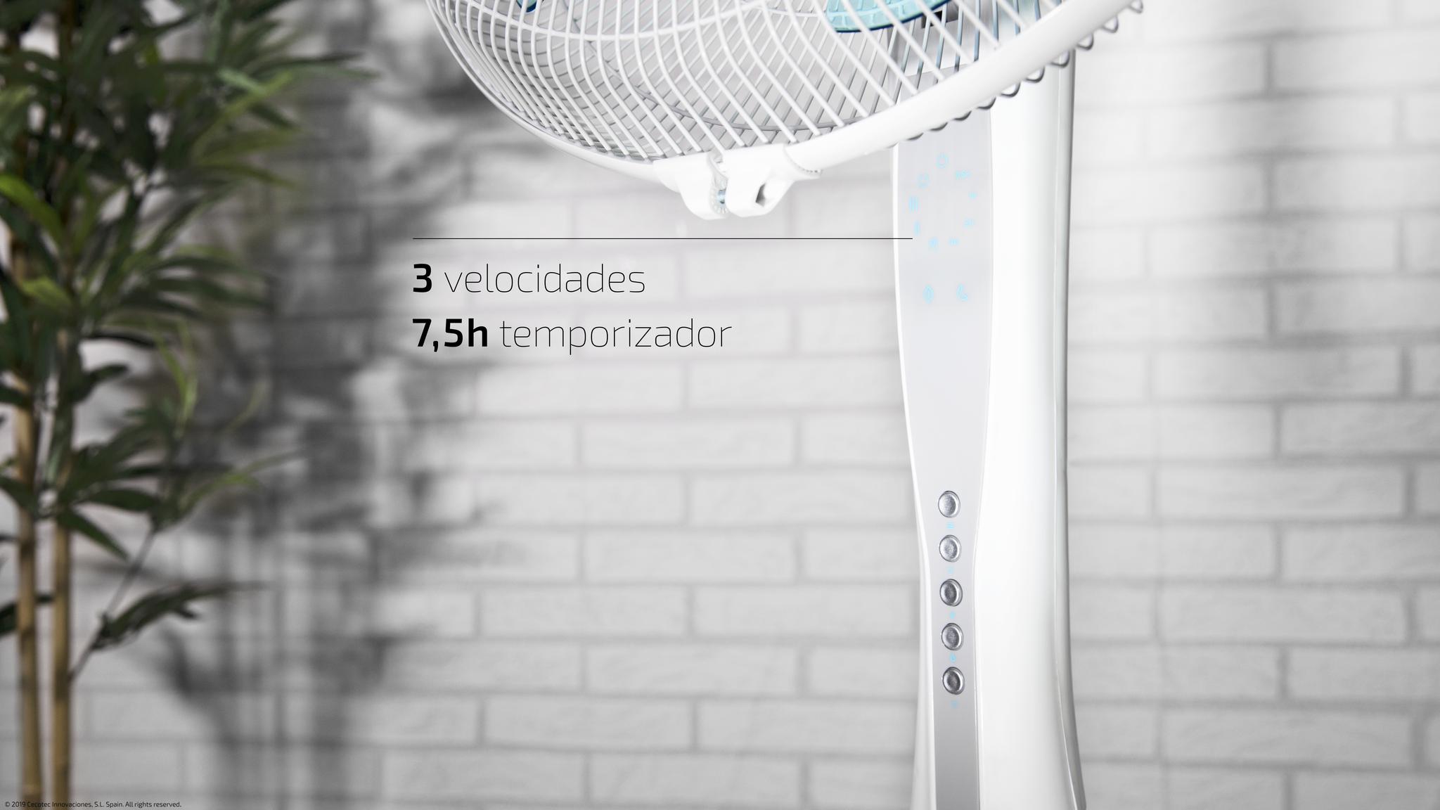 Pastatomas ventiliatorius Cecotec EnergySilence 530 Power Connected, baltos spalvos aprašymas - Prekės nuotrauka
