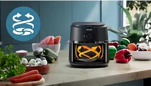 Philips 2000 serijos 6,2 l oro gruzdintuvė, sidabrinės spalvos (NA231/00) aprašymas - Prekės nuotrauka