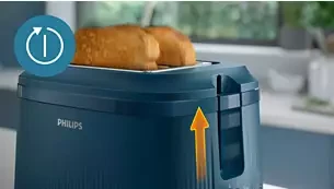 Skrudintuvas Philips 3000 Serija, HD2511/70, 8 nustatymai, 2 angos, bandelių šildymas aprašymas - Prekės nuotrauka