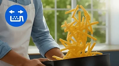 Karšto oro gruzdintuvė Philips 4000 ser. „Airfryer“ su 2 krepšeliais, 2750 W (Pažeista pakuotė) aprašymas - Prekės nuotrauka