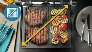 Kontaktinis grilis Philips 7000 serija HD6307/70 aprašymas - Prekės nuotrauka