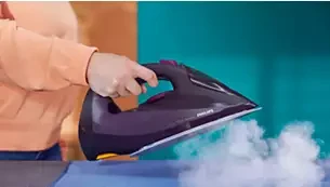 Garų lygintuvas Philips 7000 Serija HV, DST7061/30, tamsios spindinčios violetinės spalvos aprašymas - Prekės nuotrauka