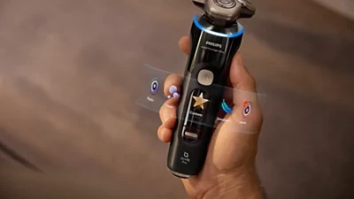 Philips i9000 Prestige UltraDrėgno ir sauso skutimo skustuvas su „SkinIQ Pro“ (XP9400/31) aprašymas - Prekės nuotrauka