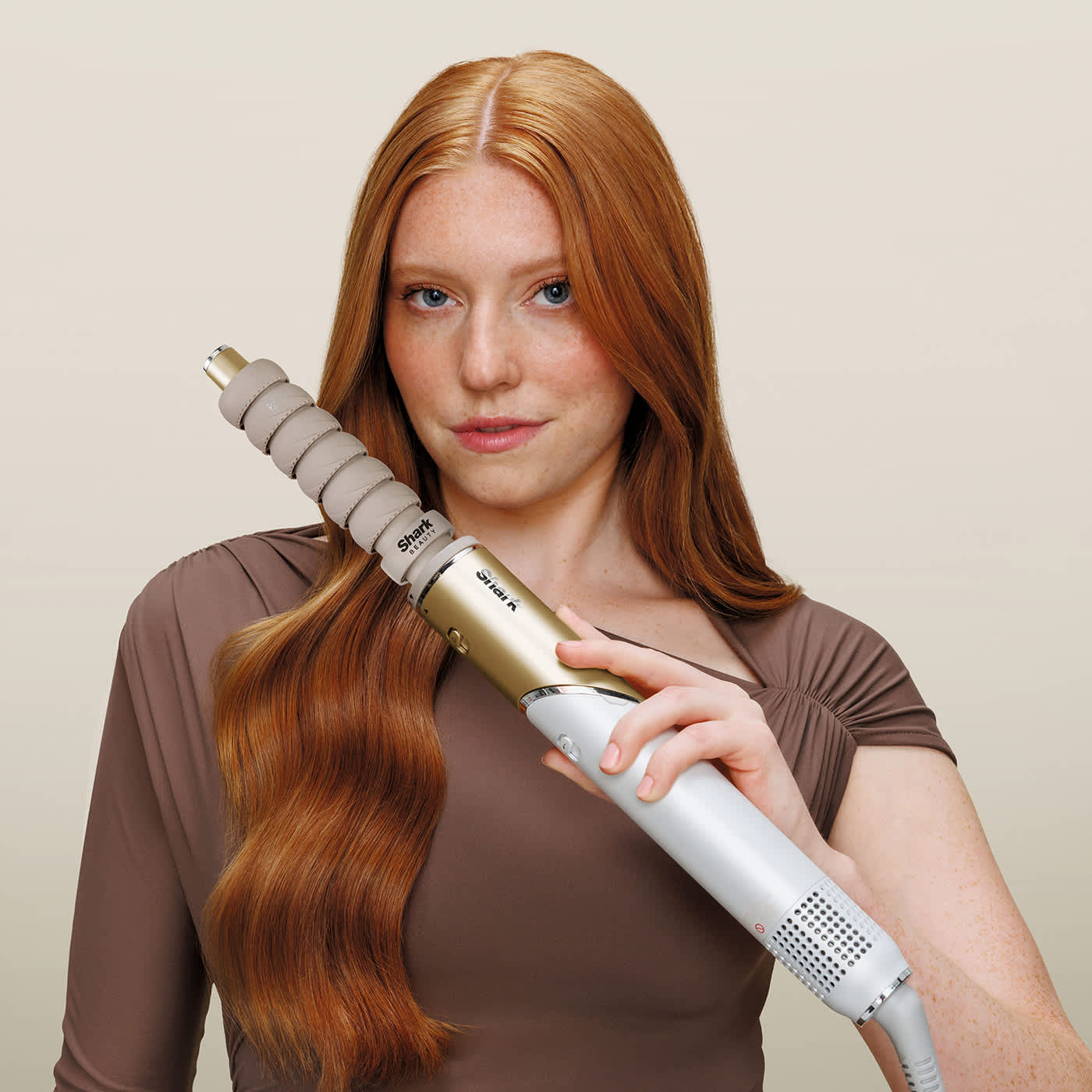 Plaukų formavimo prietaisas Shark Glam Multistyler HD6041SEU, 1400 W, auksinės spalvos aprašymas - Prekės nuotrauka