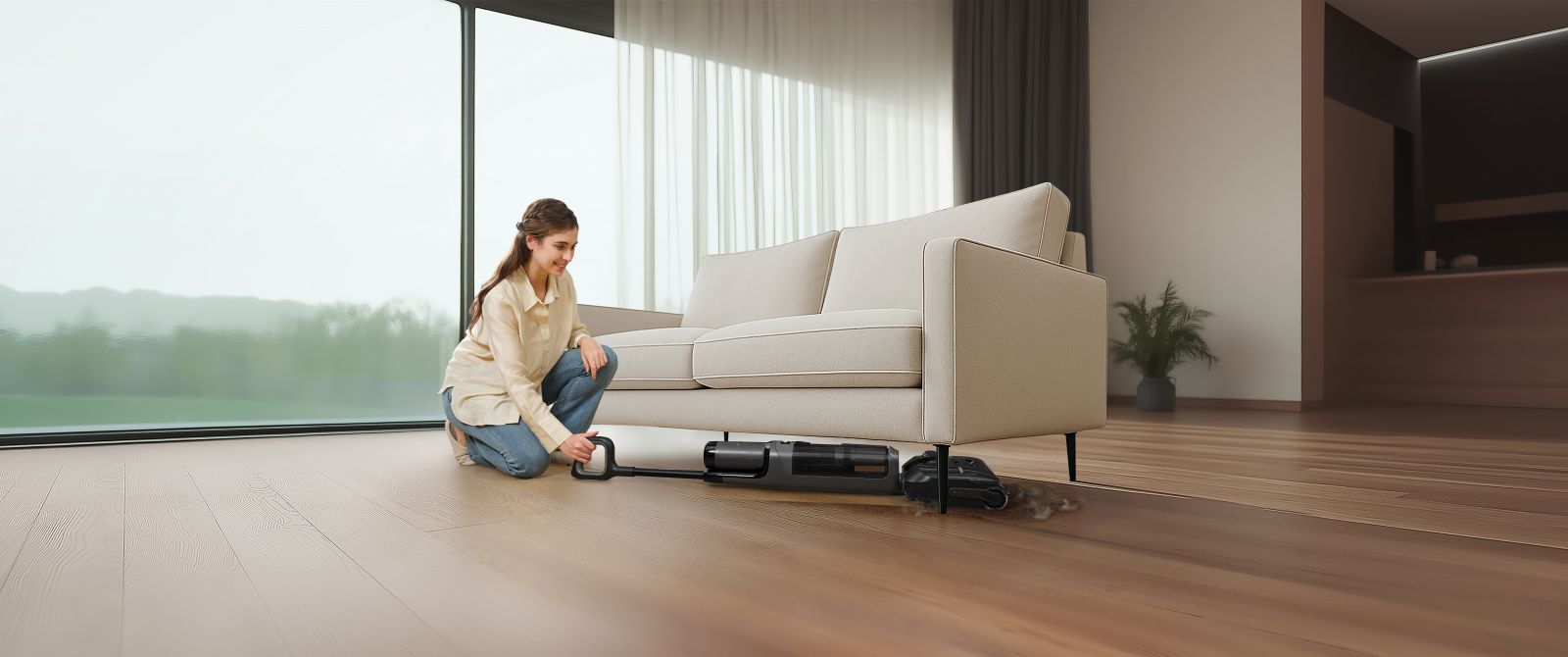 Plaunantis siurblys - šluota Tineco Floor One i6 Stretch Plus aprašymas - Prekės nuotrauka