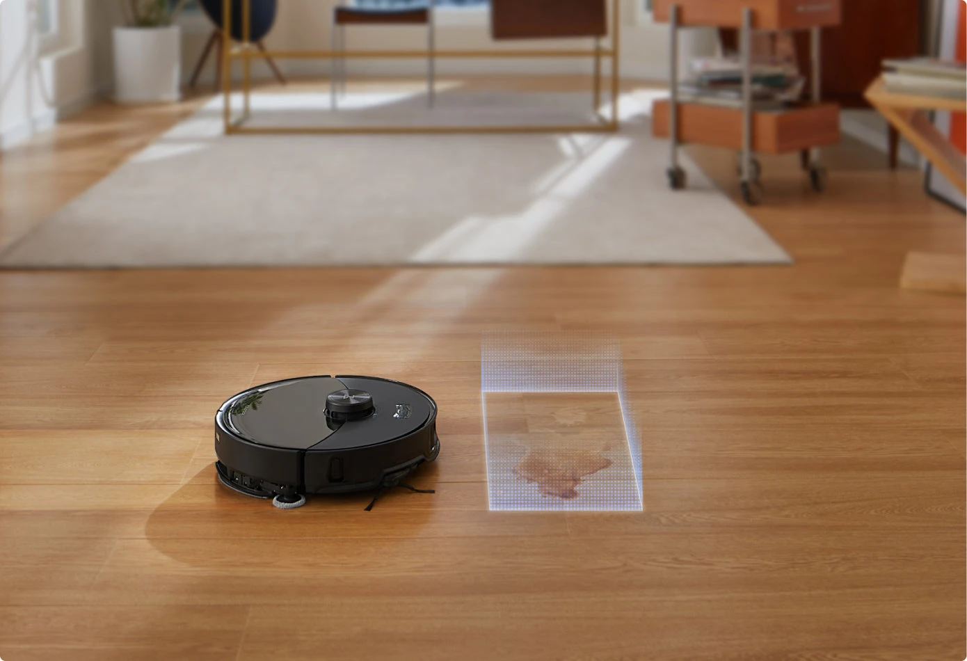 Roborock S8 MaxV Ultra dulkių siurblys - robotas, Juodos spalvos aprašymas - Prekės nuotrauka