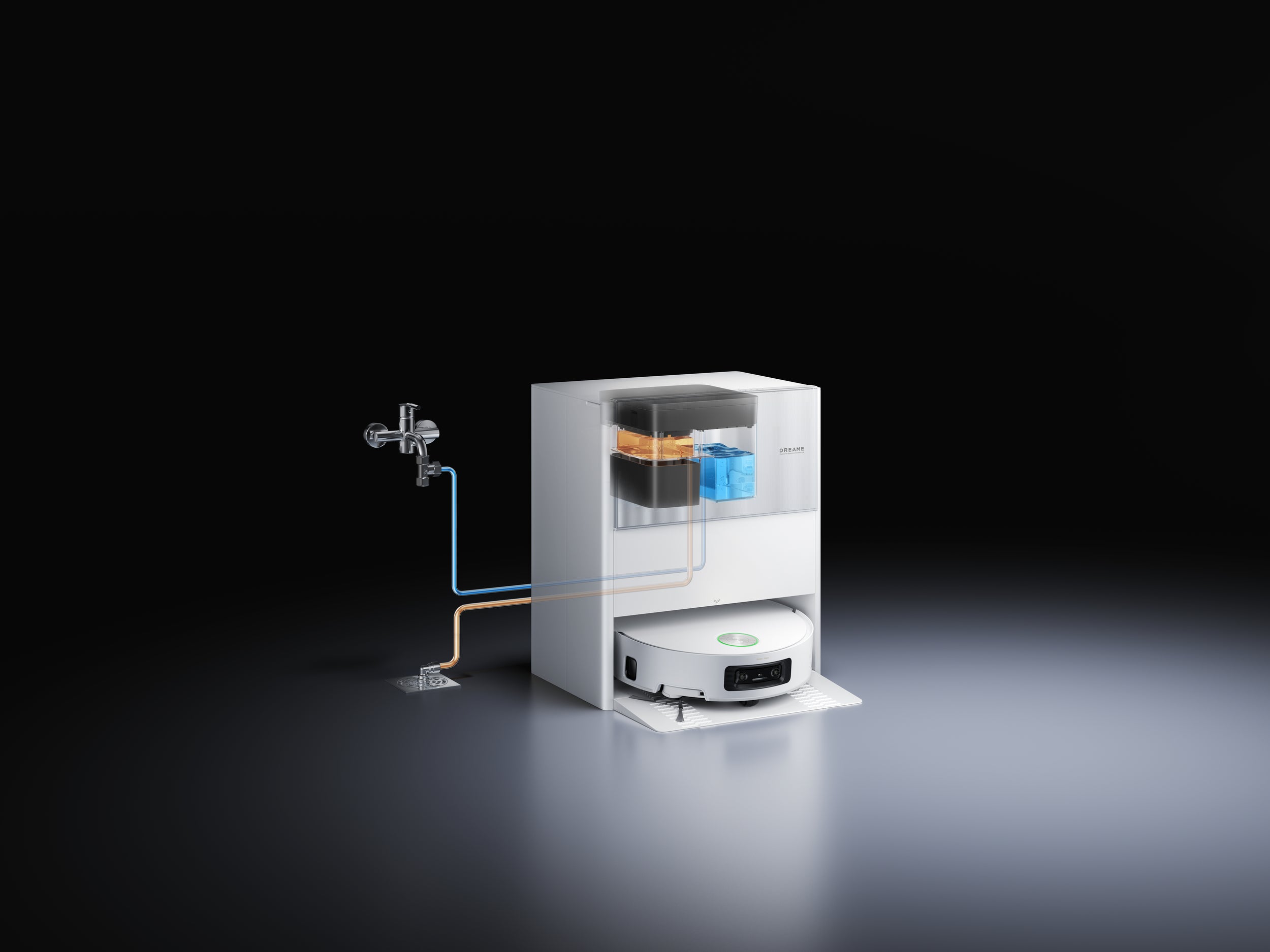 Robotas dulkių siurblys Dreame Aqua 10 Ultra Roller Complete, baltas aprašymas - Prekės nuotrauka