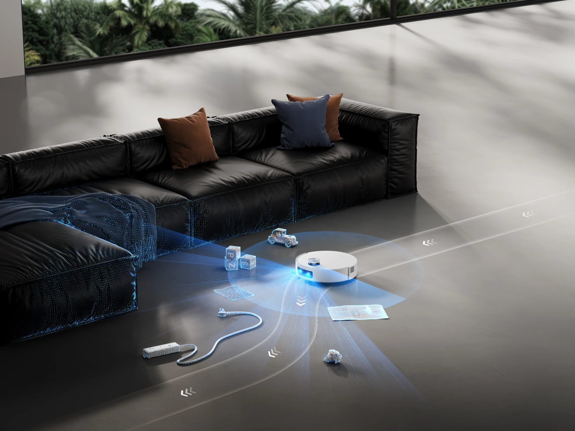 Robotas dulkių siurblys Dreame Aqua10 Ultra Roller, Juodas aprašymas - Prekės nuotrauka