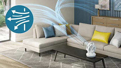 Stalinis ventiliatorius Philips CX2050/00, 28 W aprašymas - Prekės nuotrauka