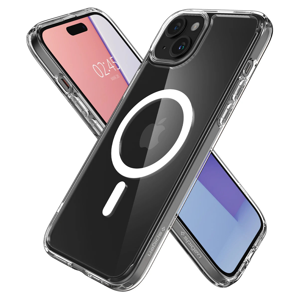 Telefono dėklas Spigen Crystal Hybrid MagSafe, skirtas Apple iPhone 15 Plus aprašymas - Prekės nuotrauka