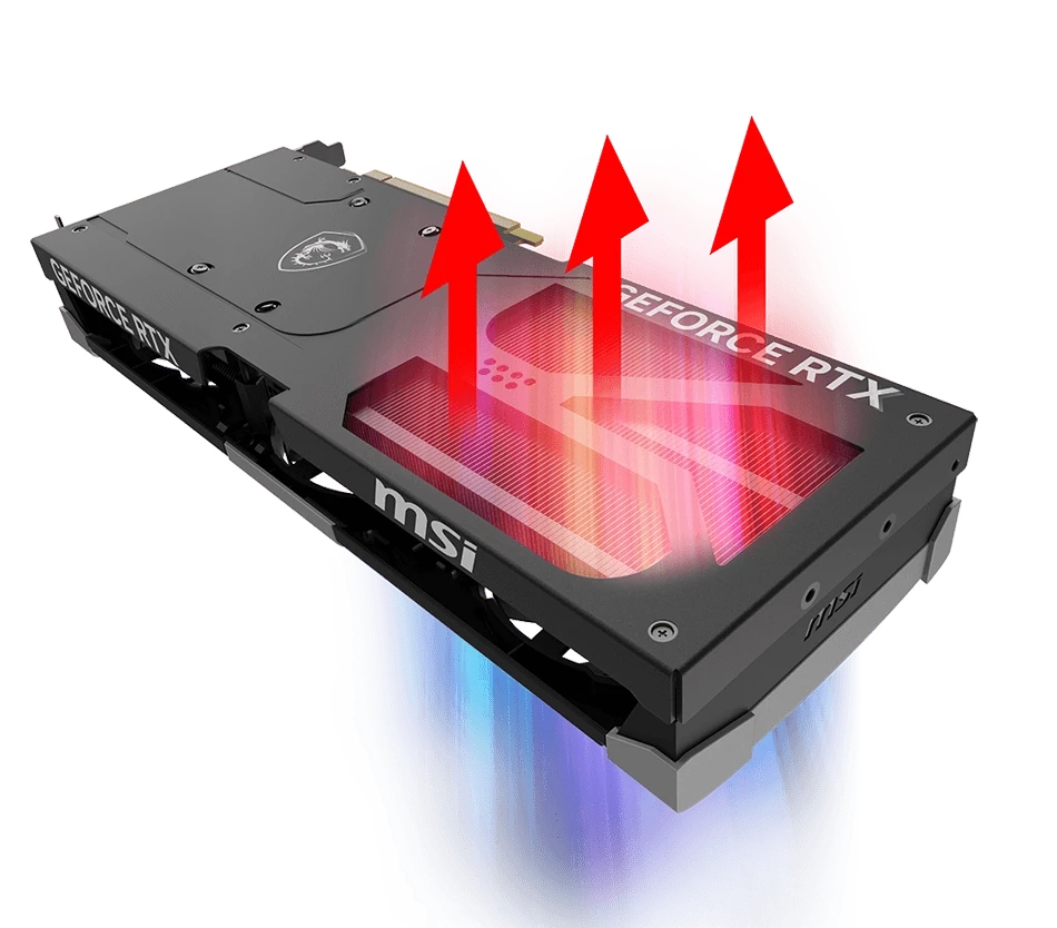 Vaizdo plokštė MSI GeForce RTX 5080 Ventus 3X OC 16GB GDDR7 DLSS4 aprašymas - Prekės nuotrauka