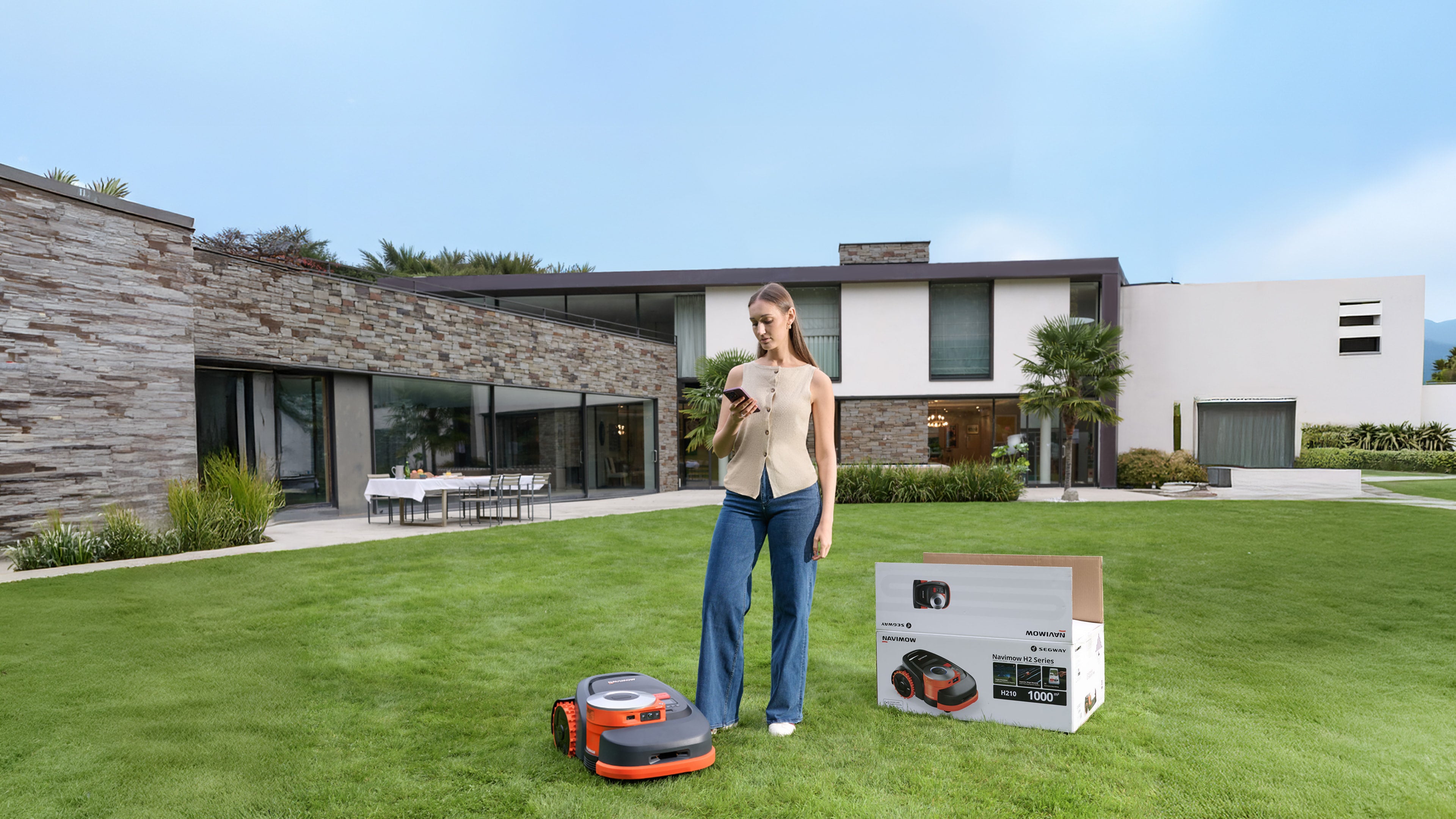 Vejos robotas Segway Navimow H210E, 1000 m² aprašymas - Prekės nuotrauka