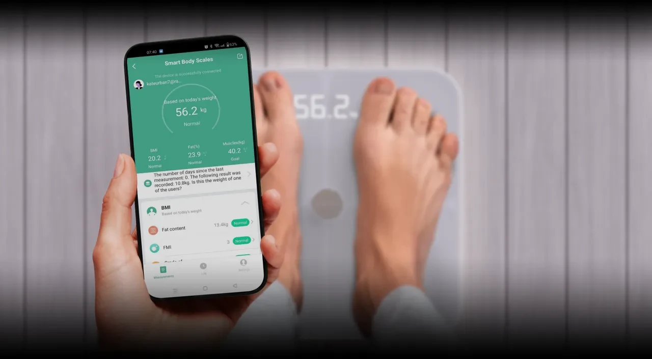 Vonios svarstyklės AENO BS1S Body Scale | ABS0001S aprašymas - Prekės nuotrauka
