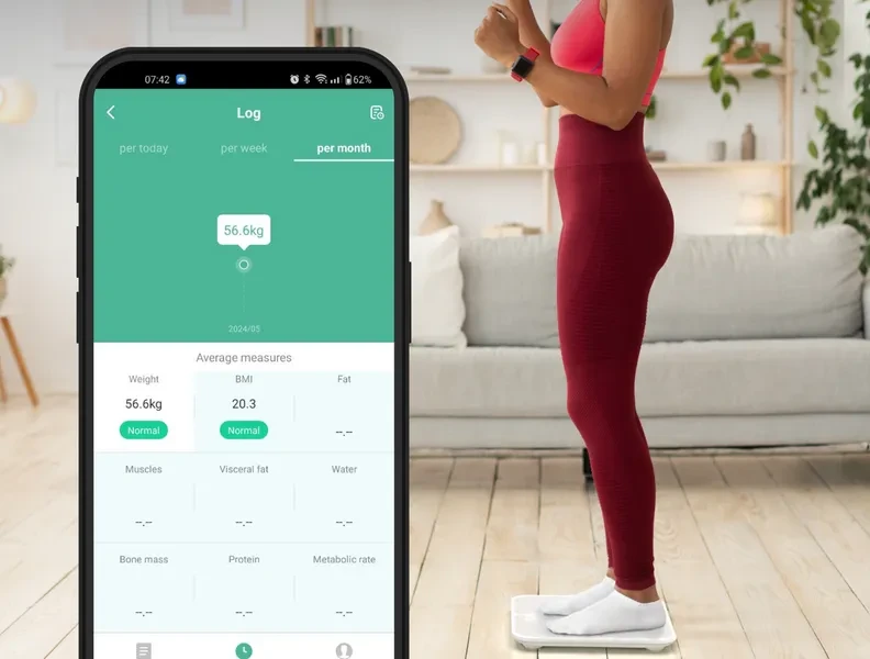 Vonios svarstyklės AENO BS1S Body Scale | ABS0001S aprašymas - Prekės nuotrauka
