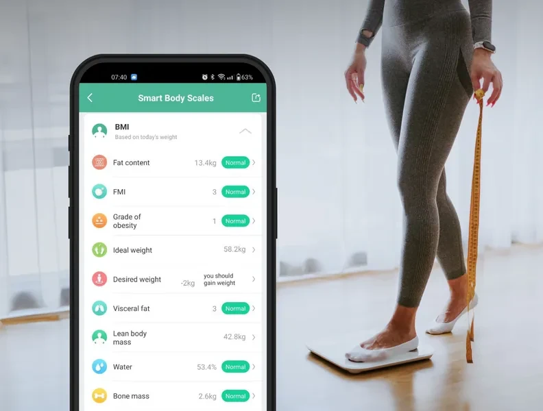 Vonios svarstyklės AENO BS1S Body Scale | ABS0001S aprašymas - Prekės nuotrauka