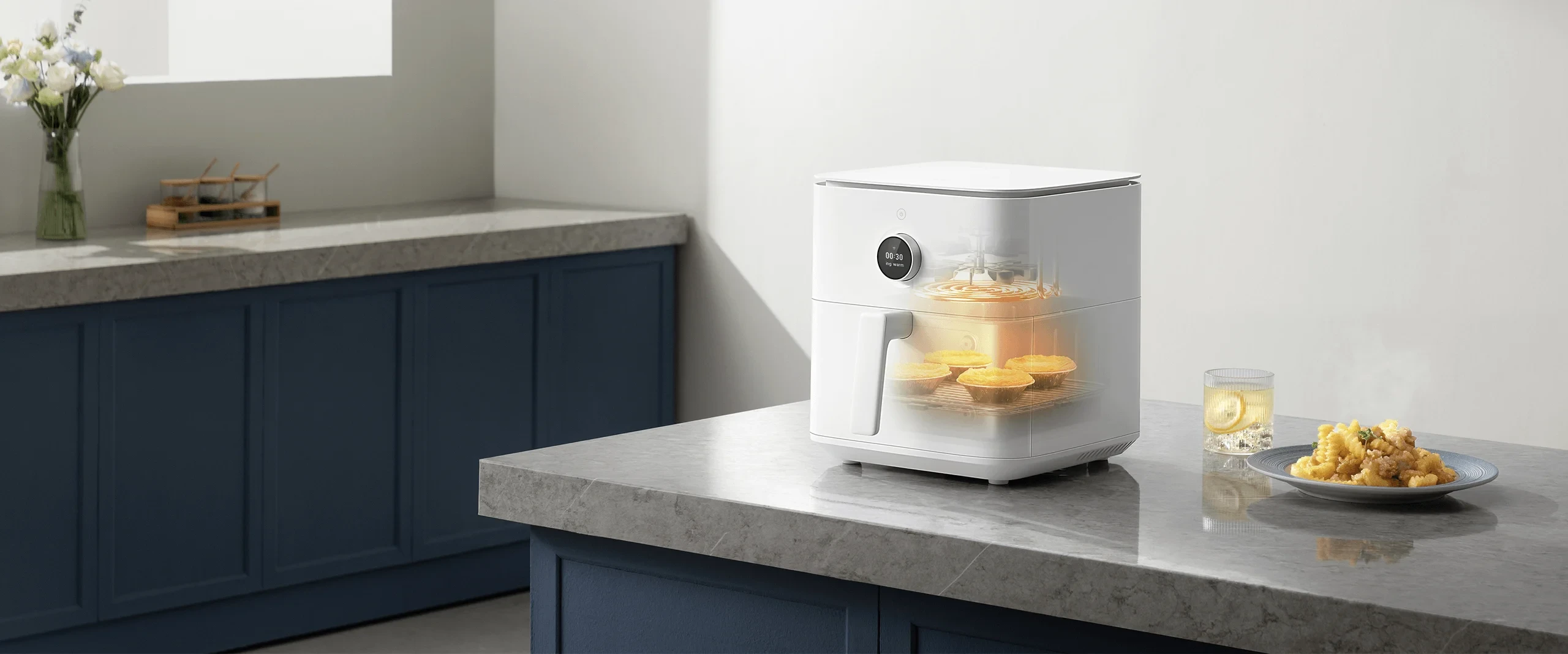 Xiaomi Gruzdintuvė Smart Air Fryer 6.5 L, Balta aprašymas - Prekės nuotrauka