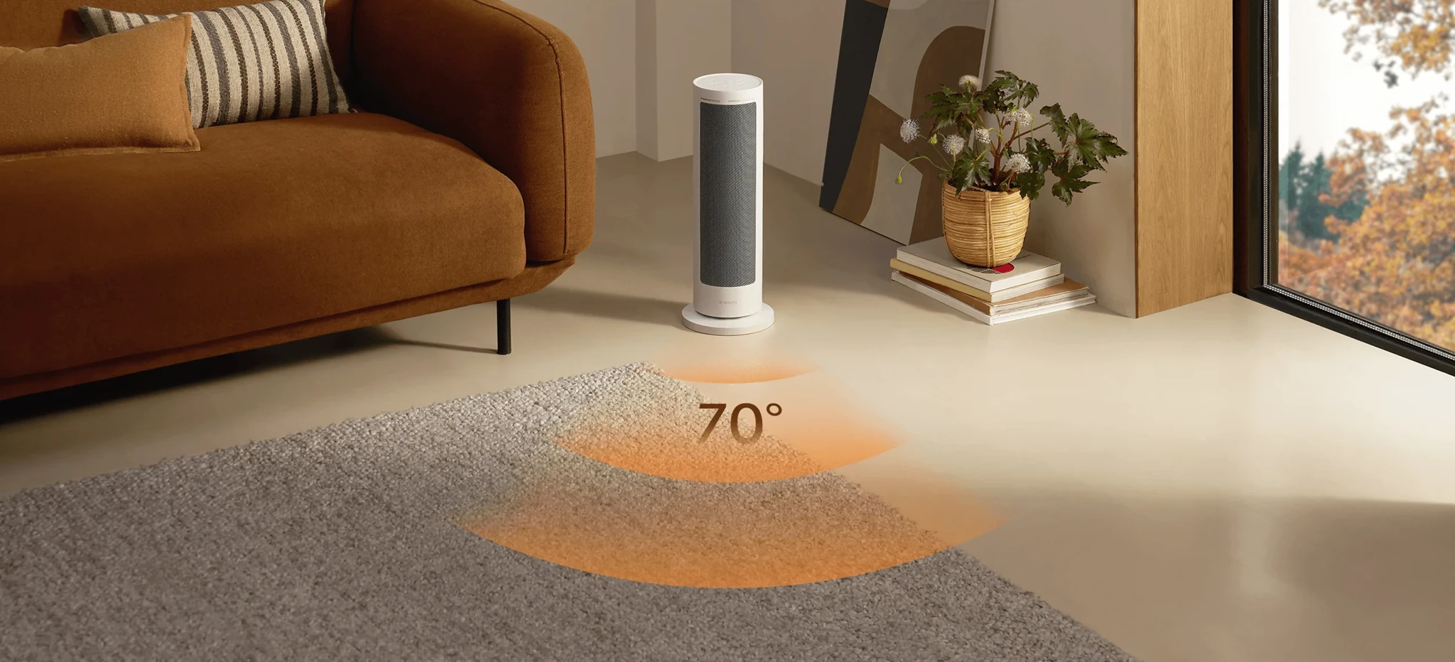 Išmanusis šildytuvas Xiaomi Smart Graphene Heater EU | 2000 W | Baltas aprašymas - Prekės nuotrauka