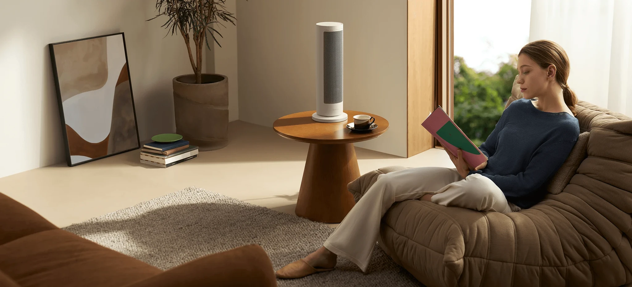 Išmanusis šildytuvas Xiaomi Smart Graphene Heater EU | 2000 W | Baltas aprašymas - Prekės nuotrauka
