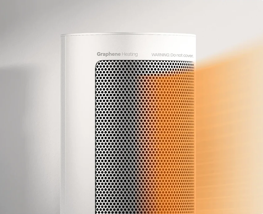 Išmanusis šildytuvas Xiaomi Smart Graphene Heater EU | 2000 W | Baltas aprašymas - Prekės nuotrauka