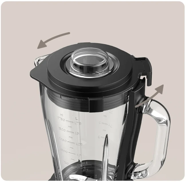 Xiaomi Maišytuvas, EU, 600 W, 1.75 l talpa, juodos spalvos aprašymas - Prekės nuotrauka