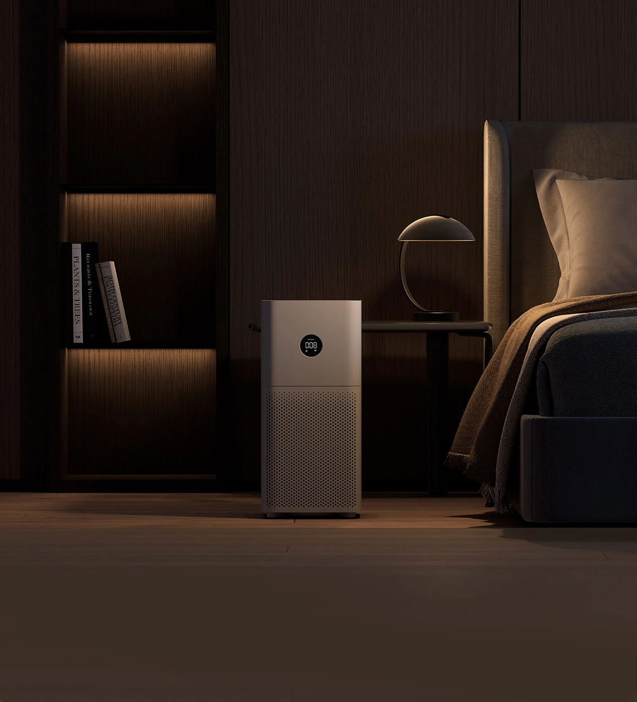 Xiaomi Mi Motion-Activated Night Light 2 bevielė naktinė lempa, balta aprašymas - Prekės nuotrauka