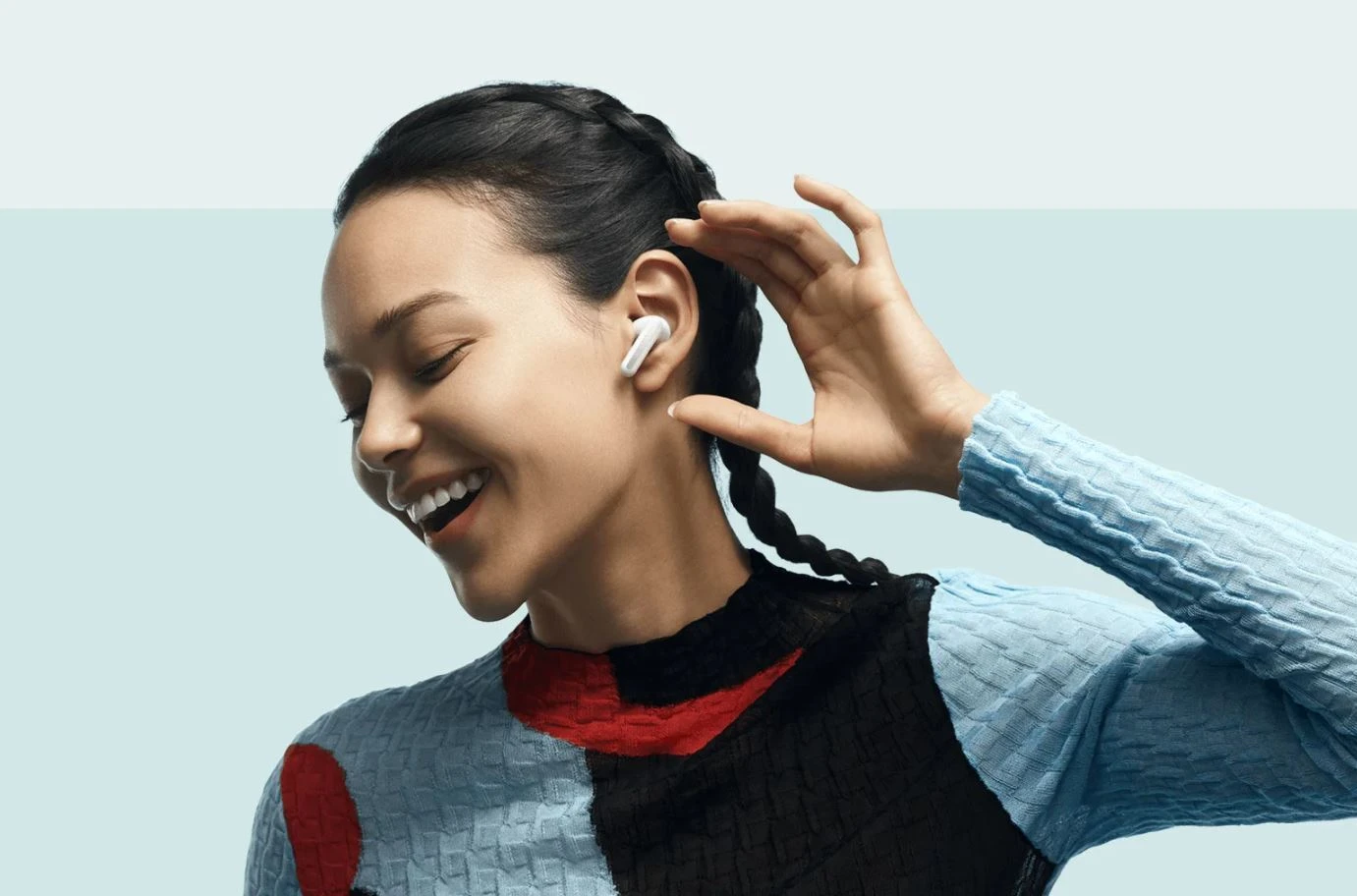 Xiaomi Redmi Buds 6 belaidės ausinės, Žalsvos spalvos aprašymas - Prekės nuotrauka