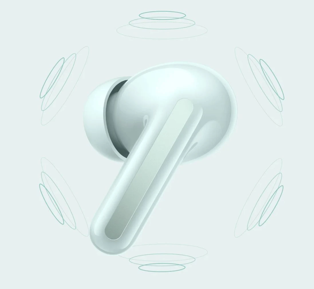 Xiaomi Redmi Buds 6 belaidės ausinės, Žalsvos spalvos aprašymas - Prekės nuotrauka