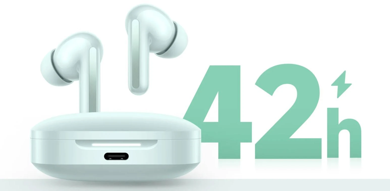 Xiaomi Redmi Buds 6 belaidės ausinės, Žalsvos spalvos aprašymas - Prekės nuotrauka