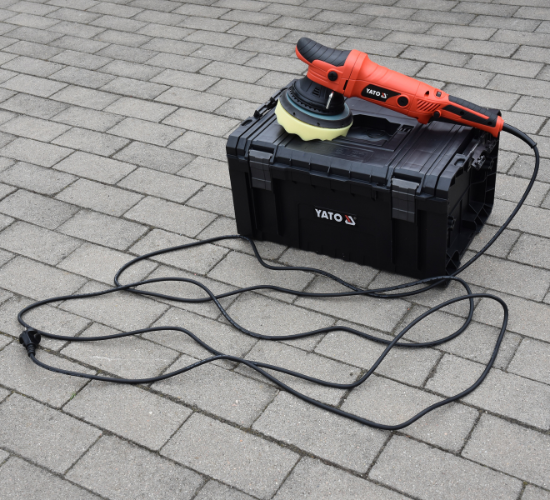 Yato ekscentrinis poliruoklis YT-82200, 750W, 150mm aprašymas - Prekės nuotrauka