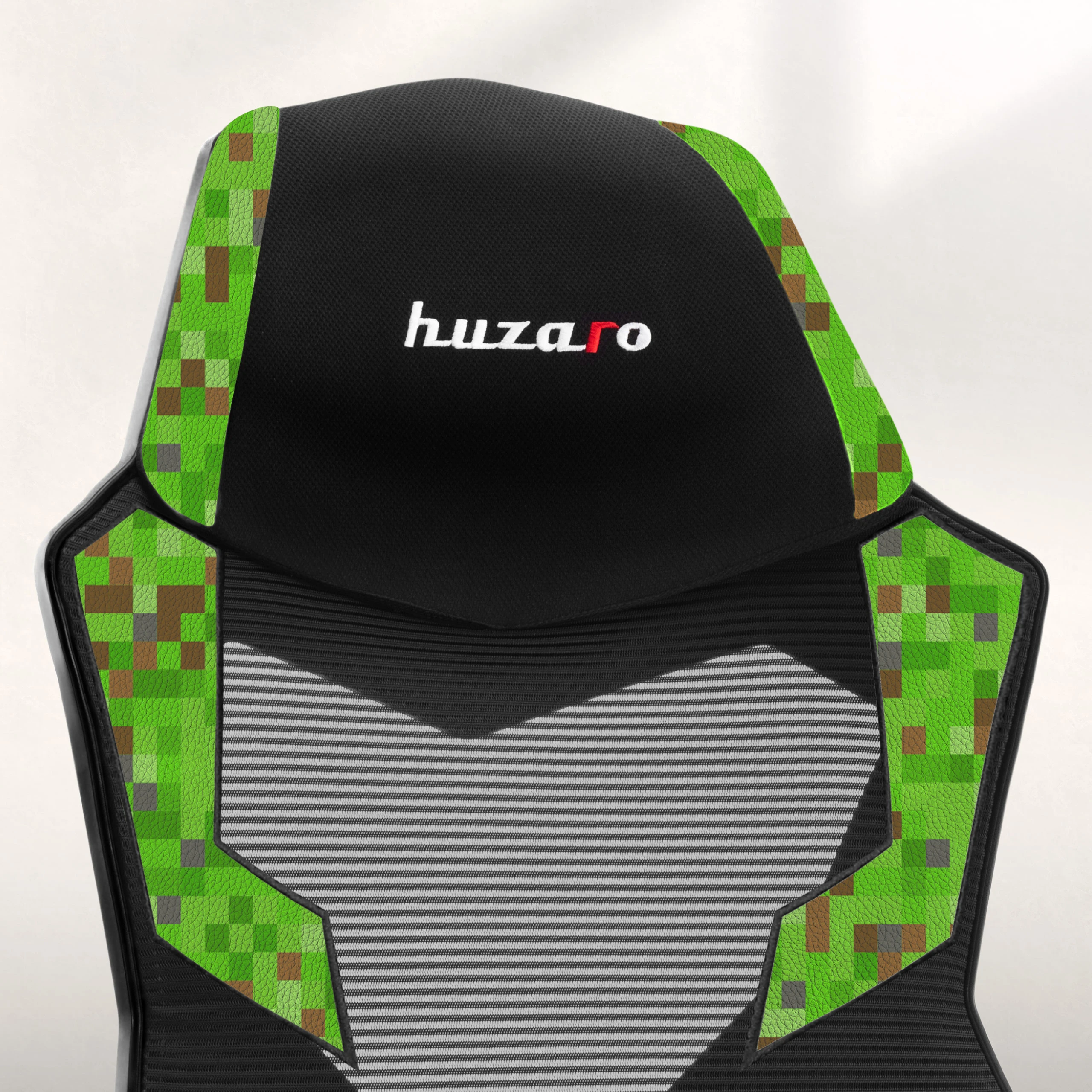 Žaidimų kėdė Huzaro Combat 3.1 Pixel | juodos, žalios spalvos aprašymas - Prekės nuotrauka