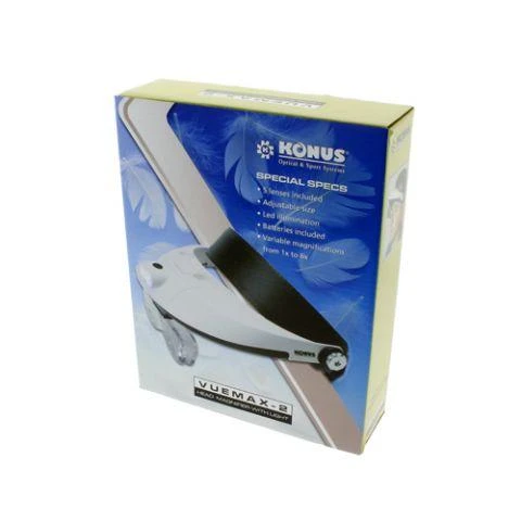 Konus Vuemax-2 didinimo akiniai dėžutėje