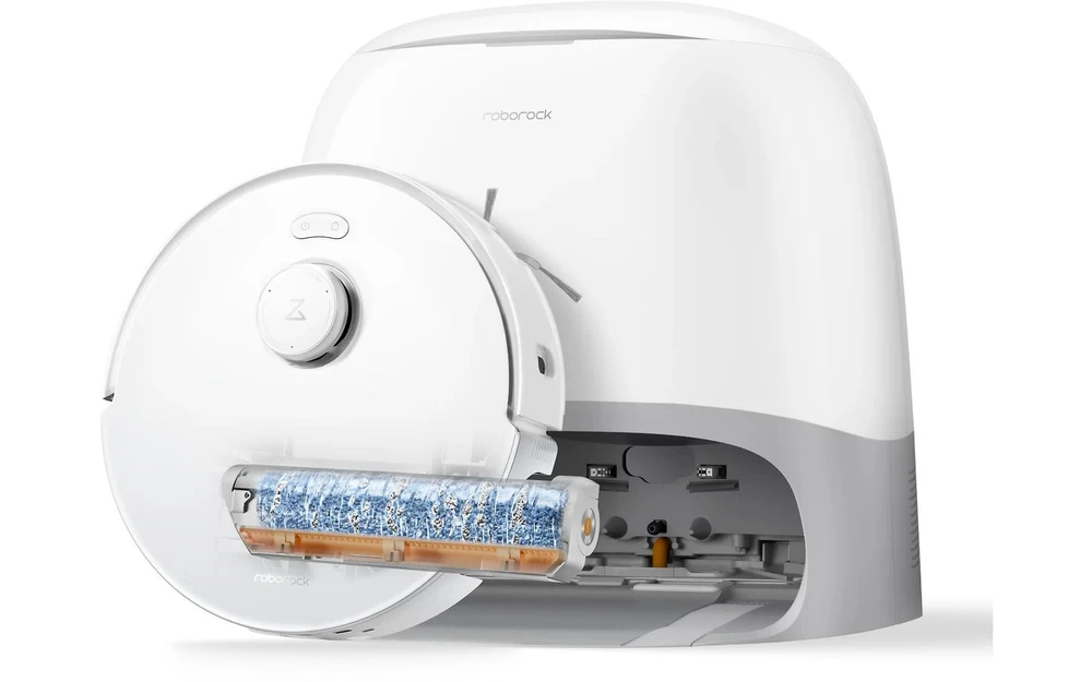 Dulkių siurblys - robotas  Roborock Qrevo Curv 2 Flow, baltos spalvos