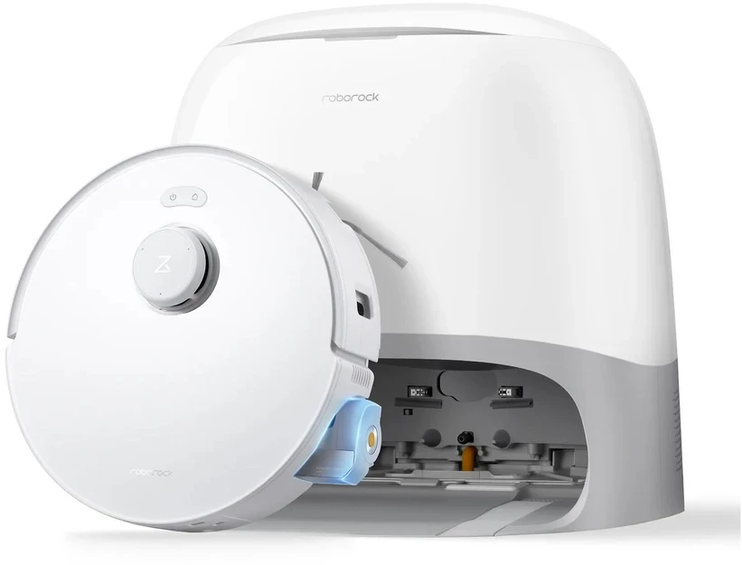 Dulkių siurblys - robotas  Roborock Qrevo Curv 2 Flow, baltos spalvos