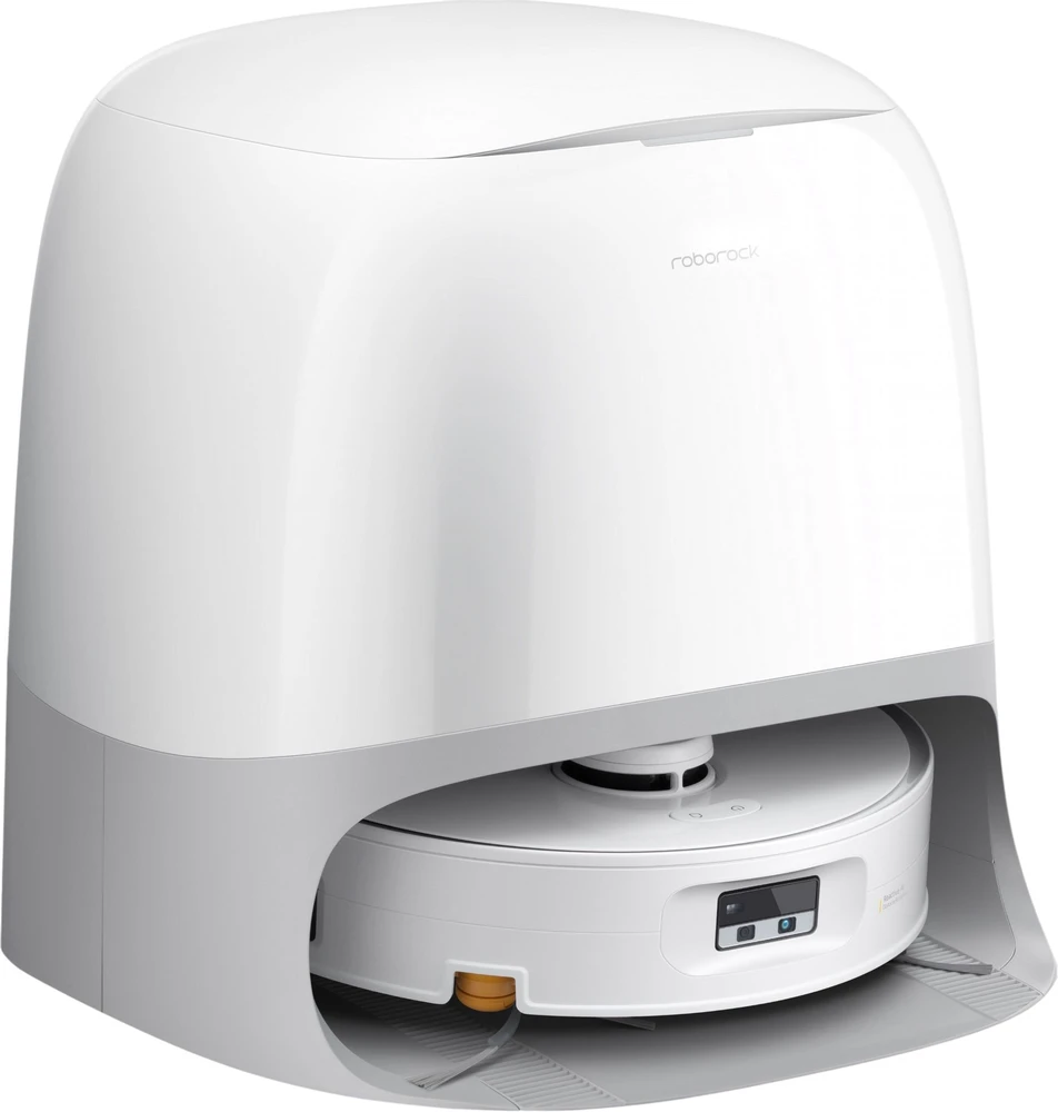 Dulkių siurblys - robotas  Roborock Qrevo Curv 2 Flow, baltos spalvos