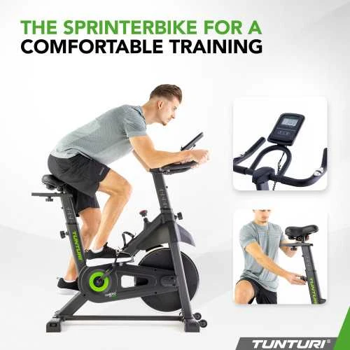 Dviratis treniruoklis TUNTURI Cardio Fit S20 Sprinter Bike + programėlė