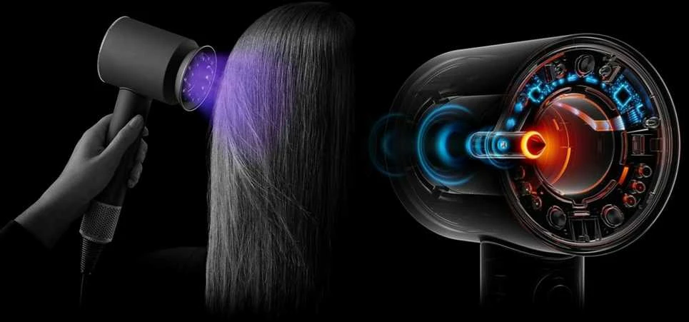 Plaukų džiovintuvas „Dyson Supersonic Nural™“ (Prussian Blue / Rich Copper)