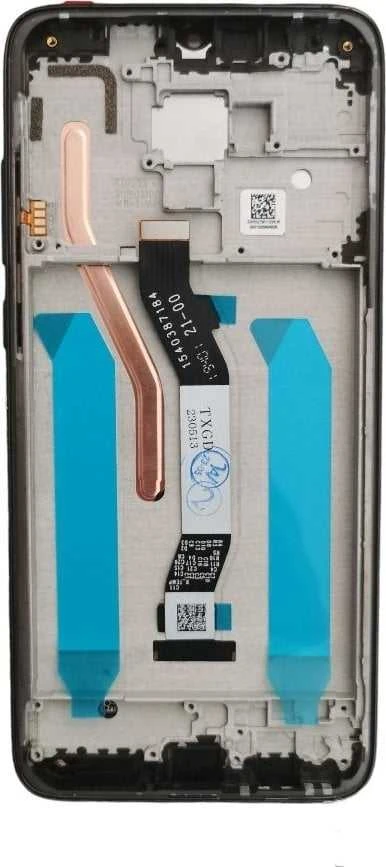 Ekranas su rėmeliu GregooLCD, skirtas Xiaomi Redmi Note 8 Pro, juodos spalvos