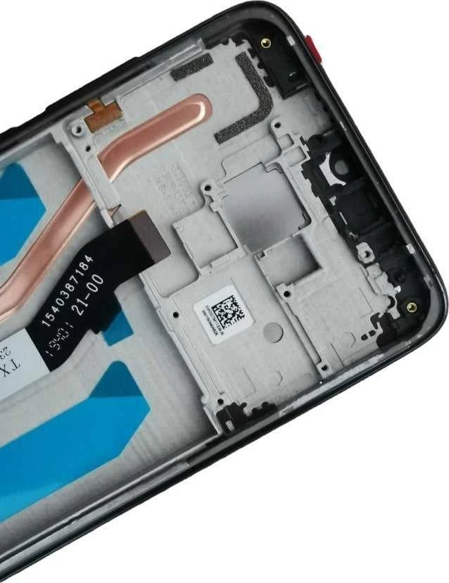 Ekranas su rėmeliu GregooLCD, skirtas Xiaomi Redmi Note 8 Pro, juodos spalvos